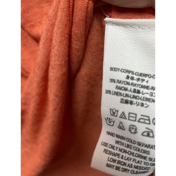 Free People Orange Pluto One Shoulder Tee - Picture 4 of 5